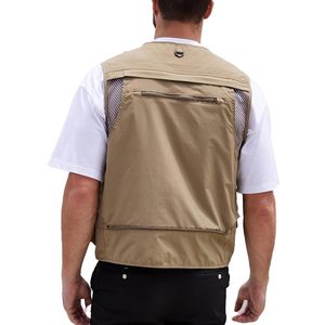 Chaleco Cargo personalizado de calidad superior para hombre, Material de lona transpirable, cálido y cómodo para el verano, disponible en diferentes tamaños - Product Image 2