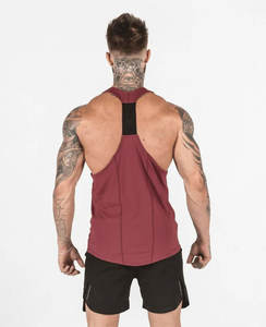 Camisetas sin mangas súper cómodas para hombre al por mayor, camisetas sin mangas de entrenamiento para gimnasio, camisetas sin mangas de algodón transpirables con tirantes atléticos para hombre - Product Image 3