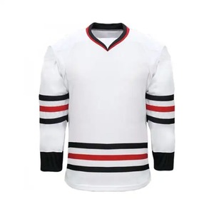 Maillot de hockey sur glace de haute qualité personnalisable coupe ajustée avec sublimation logo personnalisé nouveau design maillot de sport technique OEM - Product Image 4