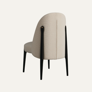 Chaise de salle à manger Liora, cadre en bois massif, rembourrée, style moderne de ferme, pour usage domestique et commercial - Product Image 3