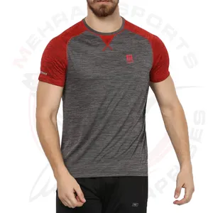 Camiseta masculina de alta qualidade, camiseta para academia e pescoço, manga curta, 100% algodão