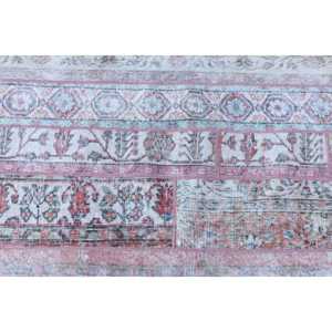 2.6x8.3 ft Turkish <b>Runner</b> Rug, <b>Red</b> White Vintage Polka dot Wool Rug - Product Image 5