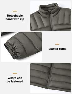 Chaqueta acolchada Formal de camuflaje de lona ligera para hombre, personalizable, resistente al agua, con aislamiento de burbujas, para viajes de primavera y senderismo - Product Image 3