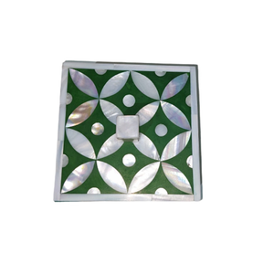 Posavasos con incrustaciones de madreperla de lujo personalizado para el hogar, oficina, café, decoración, venta al por mayor, posavasos con incrustaciones de fregona ecológicos - Product Image 2