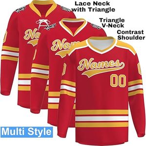 Most Popular Plus Size Adult Ice Hockey Uniform Customizable Logo Design Sleek Sets Style - Product Image 2