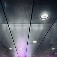 Dalles de plafond en PVC à design moderne, imitation bois, étanches, finition vinyle, pour installation en maison ou hôtel, Tradivas TRD42, garantie 2 ans en ligne