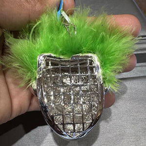 Fine Jewelry Joker Face Pendentif Buste En Argent Sterling 925 Et Moissanite vvs Clarity Diamonds - Product Image 5