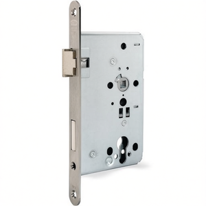 Cerradura para Muebles Objekt DIN Izquierda de Acero Inoxidable Clase 4 BKS 715 PZ 24/60/72/8mm con Llave de Desbloqueo y Llave Metálica Redondeada - Product Image 3