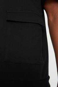 Streetwear survêtement pour hommes personnalisé 100% coton surdimensionné en détresse broderie survêtement T-shirt et short délavés à l'acide ensemble pour l'été
 - Product Image 3