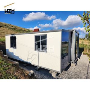 3现代集装箱房床2室20 40英尺预制4卧室浴室轻钢家庭浴室预制房屋 - Product Image 1