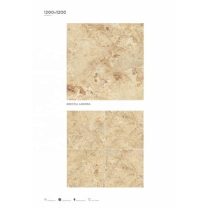 Vistaar Creta Beige 1200x1200mm Azulejos de cerámica esmaltada 4x4ft Mármol de porcelana pulida para pisos brillantes - Product Image 1