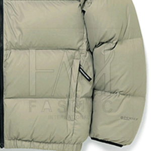 100% Polyester Fabric Bubble Short <b>Crop</b> Puff Warm Winter Knitted Bomber <b>Jackets</b> with Private Label for <b>Ladies</b> - Product Image 3