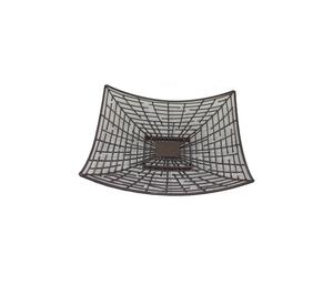 Panier à fruits en fil métallique de luxe |   Panier à œufs de pique-nique portable |   Organisateur de rangement en treillis métallique minimaliste moderne pour la cuisine et la table à manger - Product Image 5