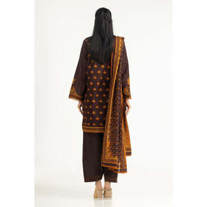 Ensemble de costume 3 pièces imprimé Khaddar pour femmes IUSTKSD-1373 - Product Image 3