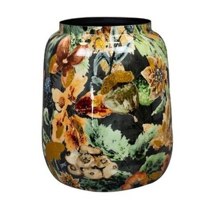 Grande jardinière en métal à imprimé émaillé avec logo personnalisé, vase à fleurs en fer fait à la main, meilleur design pour la décoration de la maison ou de la table de mariage - Product Image 5