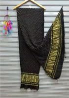 Dupatta Tradicional de Seda Gajji para Invitadas de Boda, Suave y Lisa, Dupatta Bandhej de Seda Gajji Pura en Oferta, Precio de Fabricante