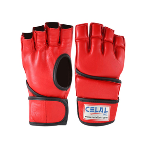 Guantes de boxeo, bolsa de boxeo, entrenamiento MMA, cuero negro - Product Image 6