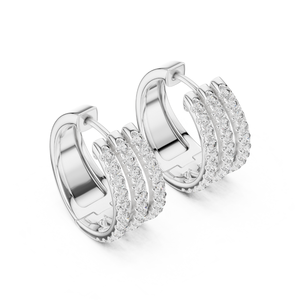 Elegantes pendientes de diamantes redondos de lujo IGI certificado laboratorio cultivado Diamantes Joyería al por mayor pedidos al por menor y personalizados - Product Image 2