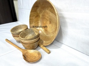 Meilleure vente Ensemble de 7 bols à salade en bois vintage Ramadan personnalisés, marque privée, collations jetables divertissantes pour fêtes, pudding - Product Image 6