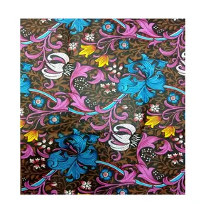 Best Quality Floral Flower Customized Digital Printed Polyester Satin Fabric At Best Price