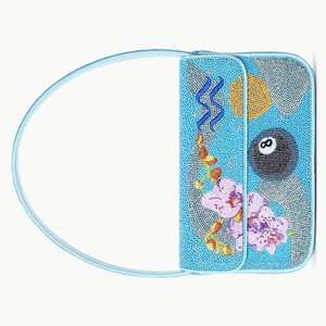 Bolso Bandolera de Moda Bohemia - Bolso de Mano Estilo Bollywood - Bolsos de Mano con Cuentas al por Mayor - Bolsos de Mano para Fiesta - Bolso Bandolera con Flecos - Product Image 1