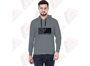 Pull à capuche pour hommes de qualité supérieure Ultra confortable et confortable 100% coton brodé teint uni avec impression numérique pour l'hiver - Product Image 6