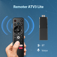 Télécommande sans fil vocale Bluetooth Boxput Remoter ATV3 Lite 2025 pour IATV Q3 Android Smart TV Stick, télécommande dédiée