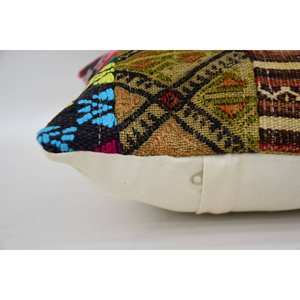 Multicolor <b>Bohemian</b> Wool Pillow 12x12 Inch Cushion Vintage Pattern Woven Portable <b>Bedding</b> for Sofa Use for Christmas - Product Image 4