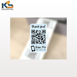 สติกเกอร์ป้ายโค้ด QR แบบมีกาวที่กำหนดได้เองสติกเกอร์ราคาโรงงานแบบกำหนดเอง - Product Image 5