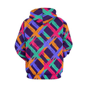 Sweats à capuche vierges de haute qualité vente en gros de sweats à capuche patchwork multicolores coupés et cousus personnalisés pour hommes - Product Image 5