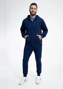 Unisex 100% Cotton Full Zipper <b>Fleece</b> <b>Jackets</b> Custom Made Bulk Manufacturers' Plain Dyed Hoodies for Winter - Product Image 3