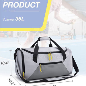 Bolsas de gimnasio plegables hechas de poliéster impermeables ligeras portátiles Bolsas de gimnasio cómodas MOQ bajas - Product Image 6