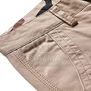 Shorts cargo décontractés confortables pour hommes, nouvelle collection, 100% coton, couleur unie, service OEM, respirants, fabriqués au Pakistan - Product Image 4