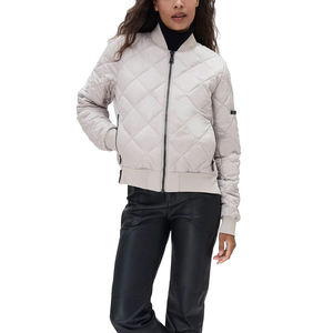Chaqueta de satén de bombardero personalizada de alta calidad para mujer, transpirable, cómoda con chaqueta de bombardero de color personalizado para mujer, ropa de calle - Product Image 1