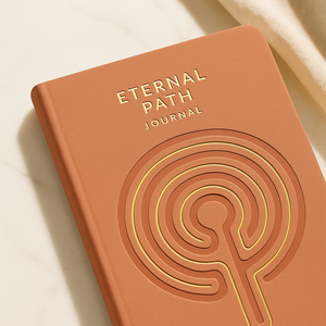 Diario Eternal Path <span class=keywords><strong>de</strong></span> LABON, Cuaderno Premium <span class=keywords><strong>de</strong></span> Tapa Dura con Diseño <span class=keywords><strong>de</strong></span> Laberinto en Relieve y Líneas Doradas para Notas <span class=keywords><strong>de</strong></span> Reflexión - Product Image 3