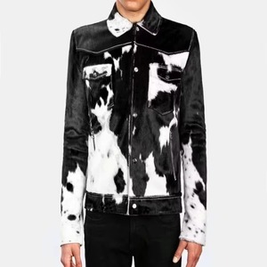 Chaqueta de cuero de invierno para hombre 2025, piel de vaca suave y duradera personalizada, estilo callejero, ajustada, superventas, chaquetas de piel de vaca al por mayor - Product Image 5