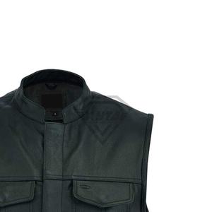 เสื้อกั๊กหนังสำหรับนักขี่จักรยานทรงสลิมฟิตเสื้อแจ็กเก็ตหนังแขนกุดสำหรับการเดินทางแฟชั่นสตรีทและเครื่องแต่งกายประจำวันสำหรับผู้ชาย - Product Image 4