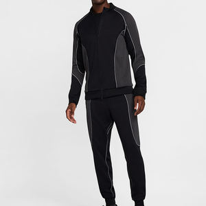 Wholesale Customizable Men's Training Track <b>Pants</b> Sets Stand Collar Zipper Outerwear Base Layer Sweat Suits Wholesale - Product Image 3