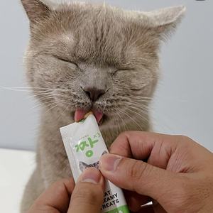 JJANG Friandise crémeuse 3 saveurs 15G * 60 pièces Bâton de nourriture humide RealMeat Snack pour chats Prix inférieur 20 emballage extérieur - Product Image 5