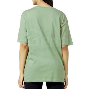 Camisetas de mujer de lona de algodón 100% transpirable ligero al mejor precio para uso en exteriores en verano - Product Image 2