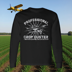 Camiseta de manga larga profesional con diseño de broma de espolvoreo de cultivos, producto promocional - Product Image 3