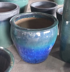 [Leo Nguyen Le] - Vente en gros de pots de fleurs en céramique vernissée pour jardin extérieur/intérieur - vase à plantes en argile - Product Image 1