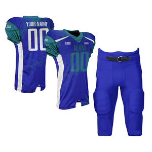 OEM High Quality 100% Polyester Team Wear Printed Football Uniform American Football Tops <b>Men's</b> American Football Jersey - Product Image 1