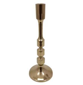 Candelero de Metal con estilo decorativo de aluminio de diseño antiguo de la mejor calidad, portavelas de decoración del hogar de Color dorado en bruto disponible - Product Image 6