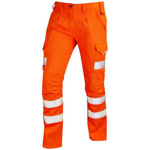 Polyester Cotton Corduroy Breathable Cordura <b>Drawstring</b> Flat Casual Plus Size Reflective Safety High Visibility Work Trousers - Product Image 2