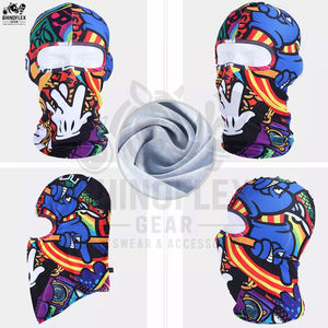 Balaclava de ski avec logo imprimé numérique personnalisé, respirant, imperméable, 100% coton, unisexe, haute qualité, fabriqué au Pakistan - Product Image 2