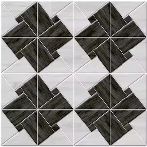 Serie Punch marrón terrazo azulejo hecho a mano 300x300mm 3D esmaltado interior exterior diseño - Product Image 6