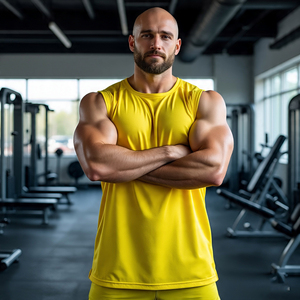 Camiseta de malla personalizada para hombre, camiseta para correr, camisetas sin mangas atléticas de ajuste muscular para hombre, chaleco de entrenamiento para gimnasio, camiseta de malla para niños - Product Image 2