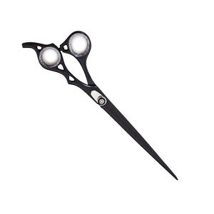 Ciseaux de toilettage de cheveux enduits de couleur noire de conception de pied d'animal professionnel avec la vis réglable et le silencieux - Product Image 3