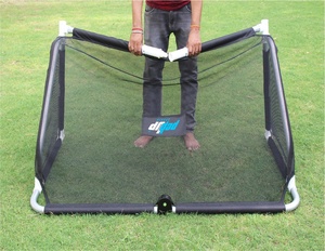 Peup-portería plegable de aluminio, Mini balón de fútbol portátil con bolsa de transporte, calidad Premium, palos de entrenamiento de fútbol, patio trasero - Product Image 3